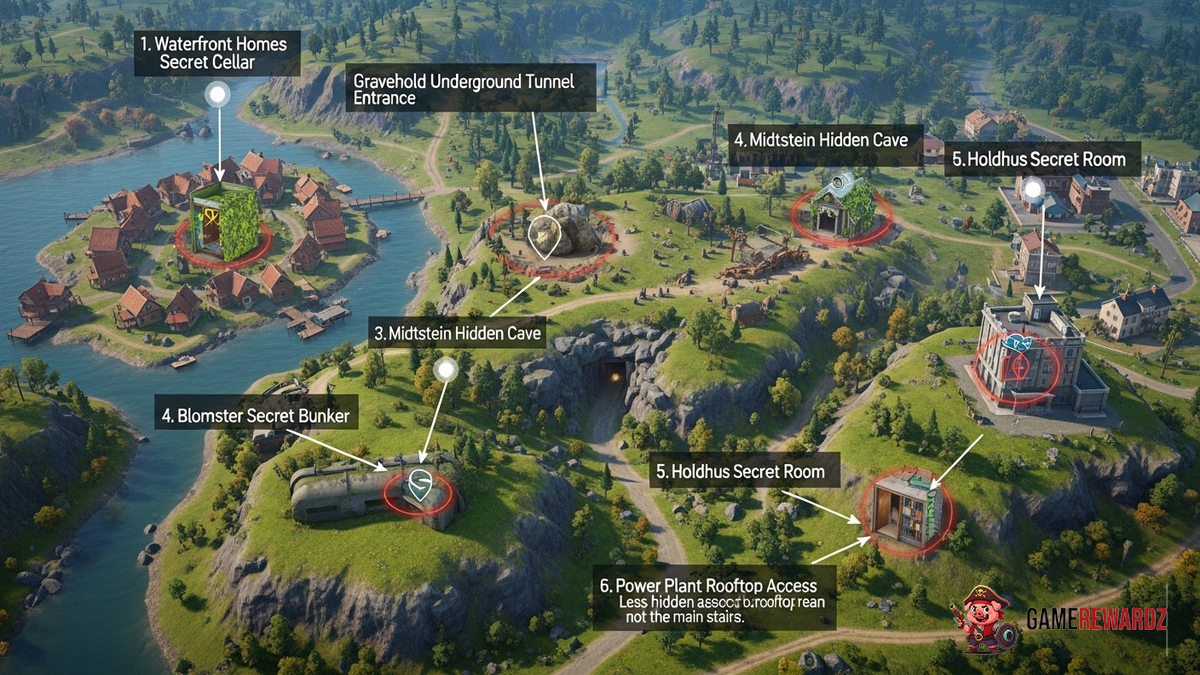 BGMI Secret Places in Livik Map